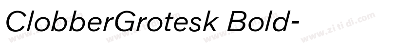ClobberGrotesk Bold字体转换